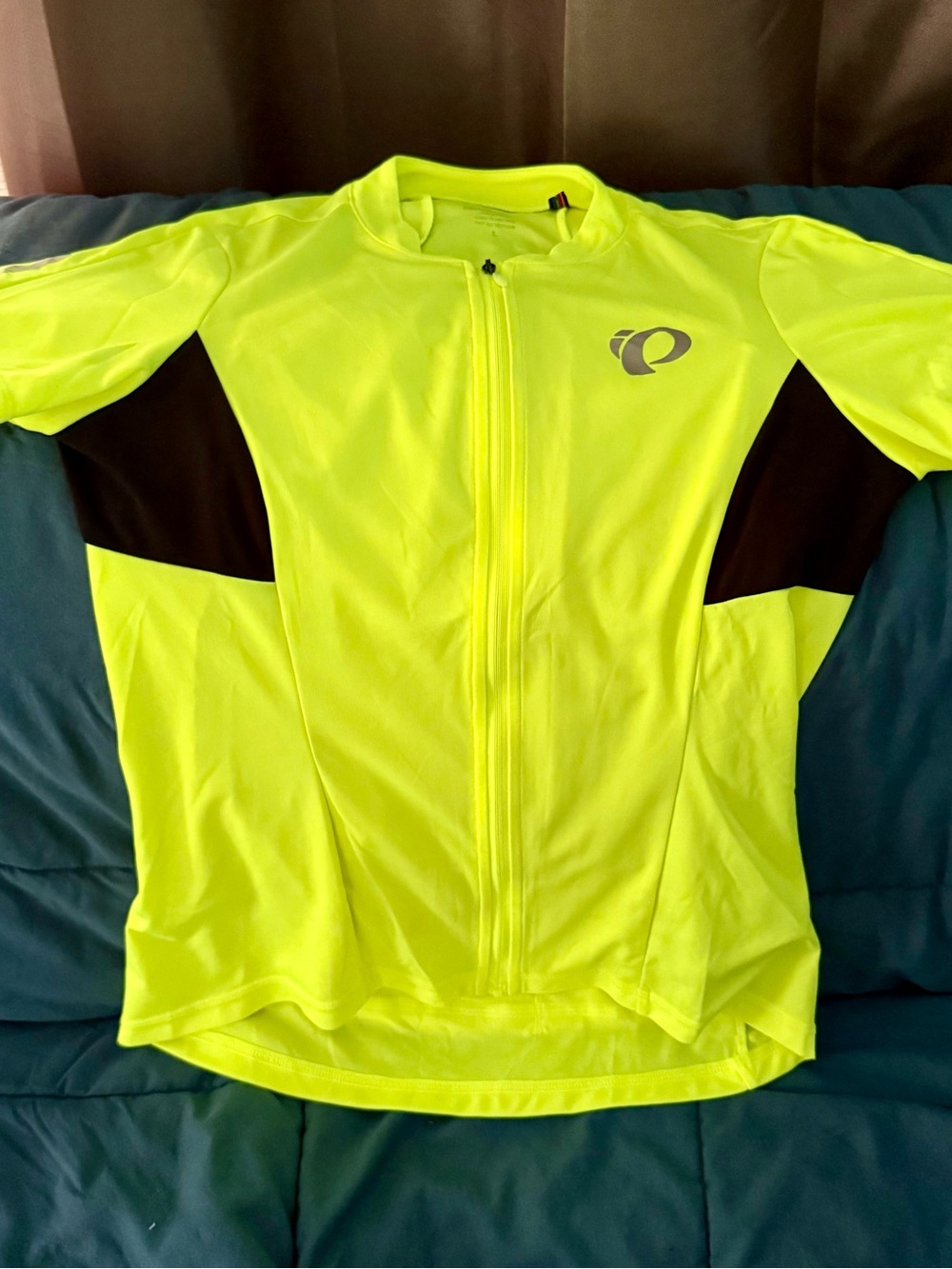 Pearl Izumi Women's Neon Yellow Cycling Jacket with Black Panels